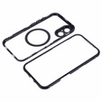 Magnetic Dual Glass MagSafe case for iPhone 16, black