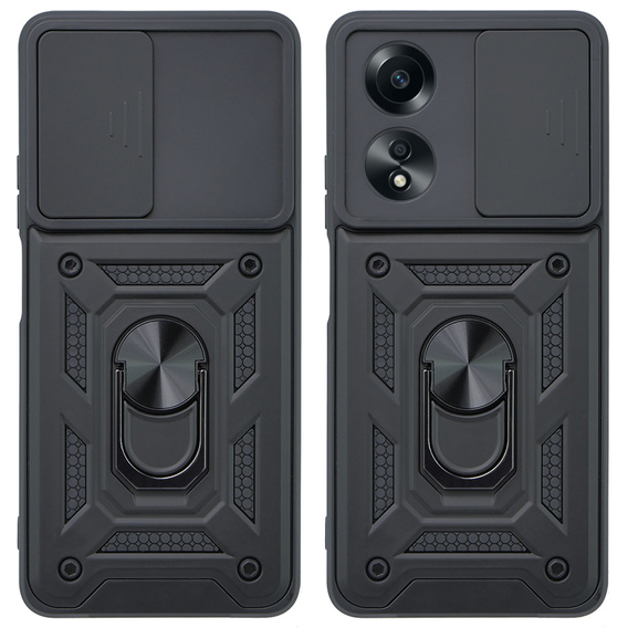 Case for Oppo A38 4G / Oppo A18 4G, CamShield Slide, black
