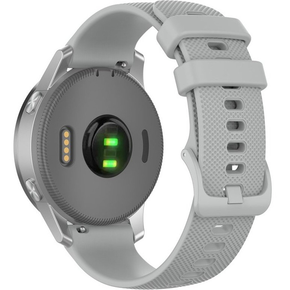 Silicone strap for 18mm do Garmin Vivomove 3S / Vivoactive 4S, Grey