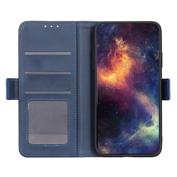Flip case for Motorola Moto E13, Wallet, blue