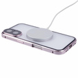 Magnetic Dual Glass MagSafe case for iPhone 16, pink rose gold