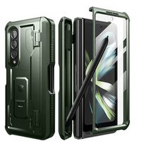 Armored case for Samsung Galaxy Z Fold 4 5G, Dexnor Full Body S-Pen Slot, green