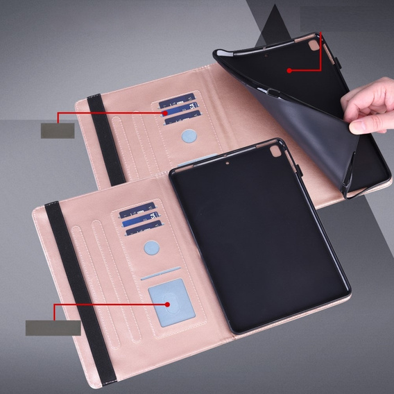 Flap case for Xiaomi Redmi Pad SE 11", flower, pink