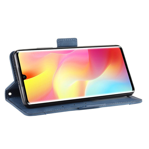 Flip case for Xiaomi Mi Note 10 Lite, Card Slot, blue