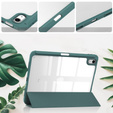 Case for iPad 10.9 2022 10 Gen, Smartcase Hybrid, with stylus space, dark green