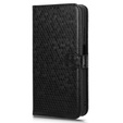 Flip case for Motorola Moto G24 / G24 Power / G04, Wallet Rhombus, black