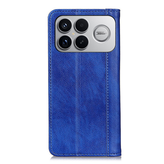 Split Leather Flip Case for Xiaomi Poco F8 Ultra