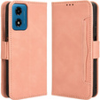 Flip case for Motorola Moto E14, Card Slot, pink