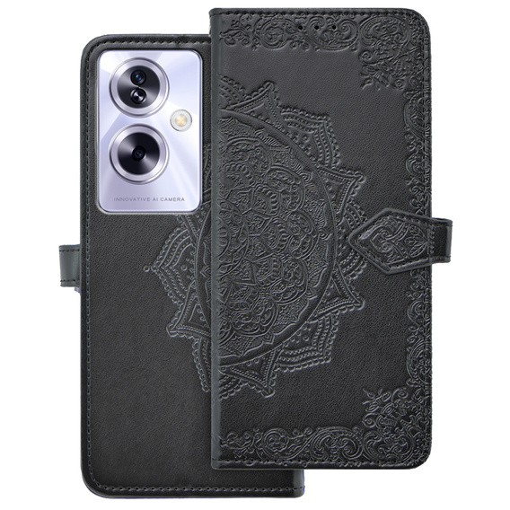 Flip case for Oppo A79 5G, Mandala, black
