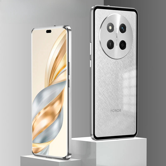 1 x Case for Honor Magic 7 Lite, Frame Case, silver
