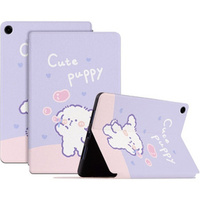 Flap case for Samsung Galaxy Tab A9+, bubble dog