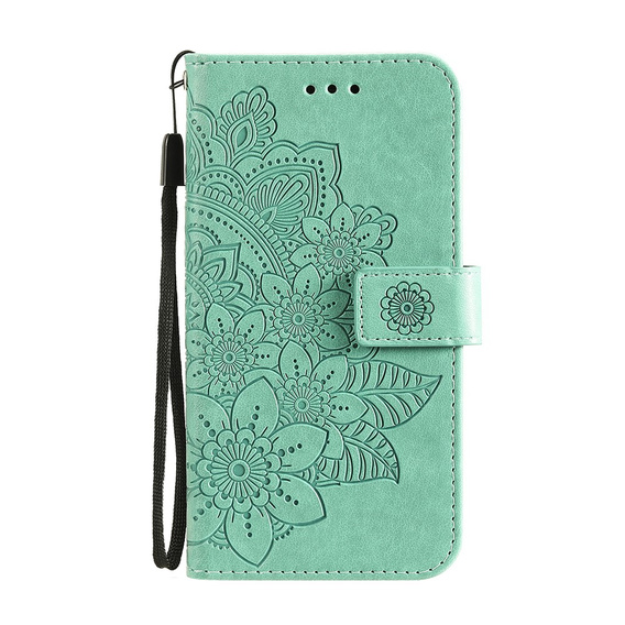 Flip case for Oppo Reno5 Z / A94 / A95 5G, Mandala, green