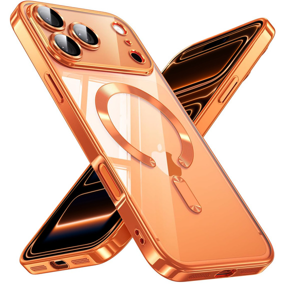 Electro MagSafe case for iPhone 17 Pro, orange