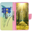 Flip case for Samsung Galaxy A05s, Wallet, Feather, blue