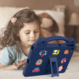 Children's case for Lenovo Tab TB311FU, Cute Patterns, with stand, dark blue