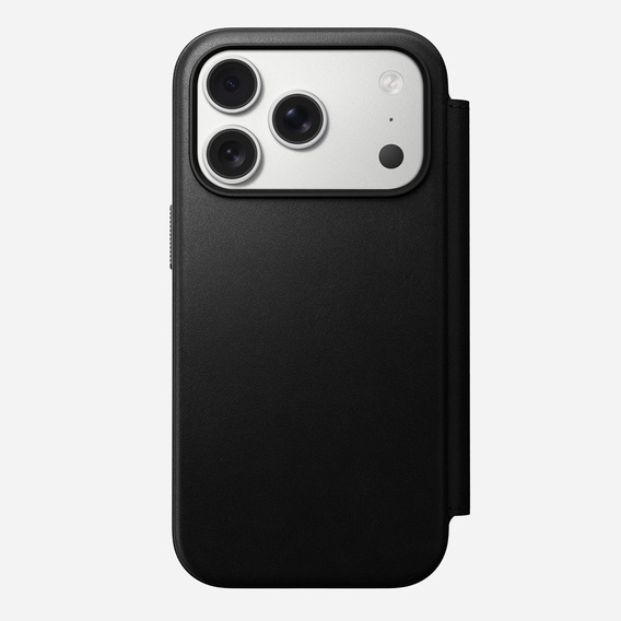 Nomad case for iPhone 17 Pro, Modern Leather Folio, black