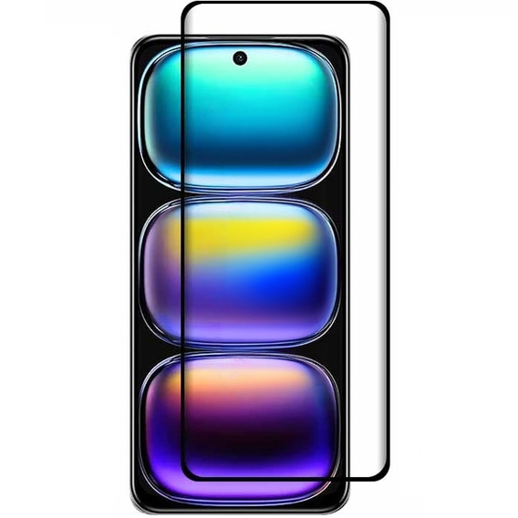 3D Tempered Glass for Infinix Hot 50 Pro+ 4G, black frame