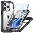 Case for iPhone 15 Pro Max, Armor Full Protect 360° to MagSafe, screen glass, black