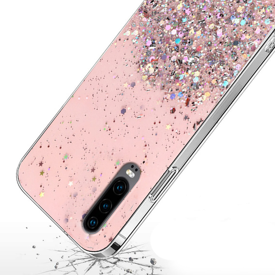Case for Huawei P30, Glittery, pink