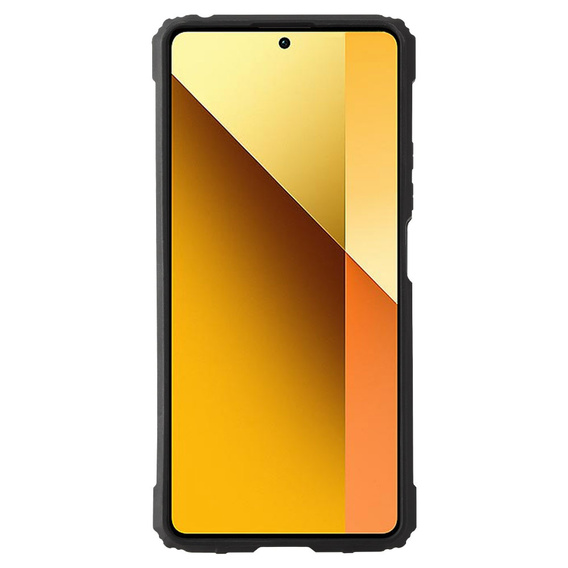 Armored Case for Xiaomi Redmi Note 13 5G, CamShield Slide, purple + Tempered Glass 9H