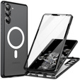 Magnetic Dual Glass MagSafe case for Samsung Galaxy S24, black