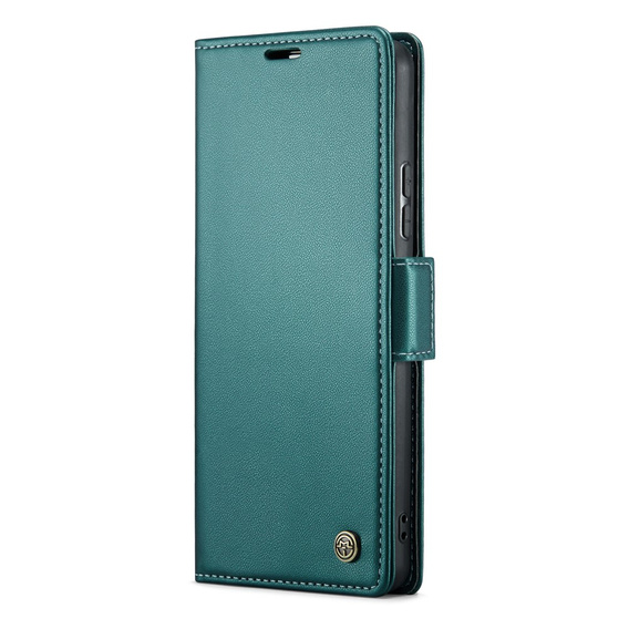 CASEME flip case for Samsung Galaxy A54 5G, Litchi Wallet, green