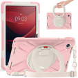 Children's case for Lenovo Tab M11, armored with strap, pink