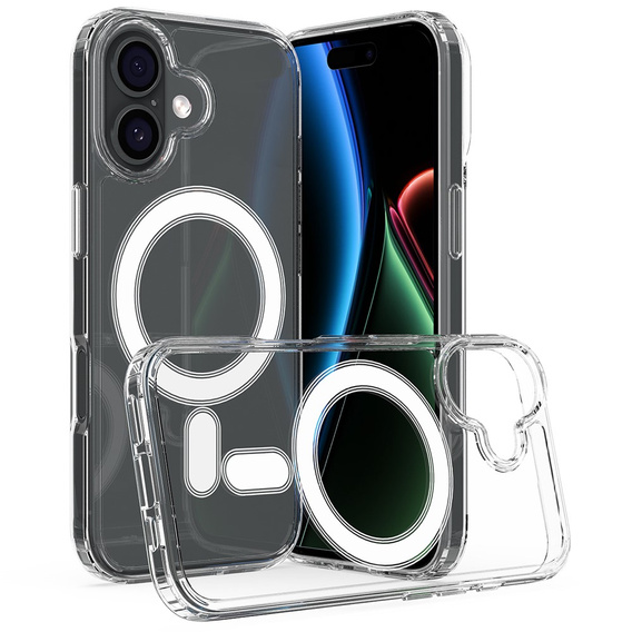 Case for iPhone 17, for MagSafe, transparent