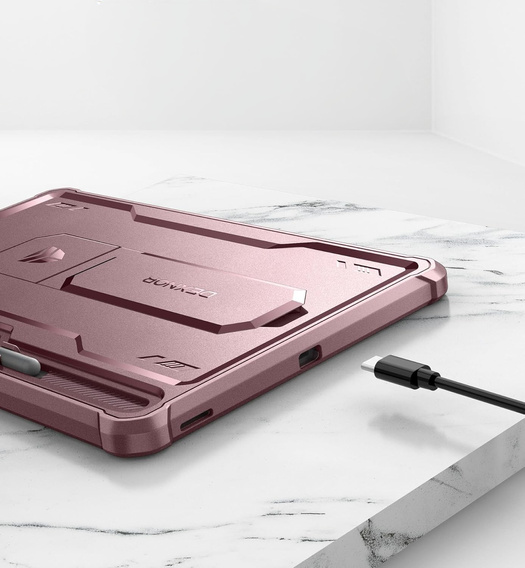 Armored case for Galaxy Tab S9 FE+ Plus 12.4, Dexnor Full Body, pink