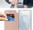 Flip case for Samsung Galaxy S25 Edge, RFID Wallet MagSafe CamShield, pink