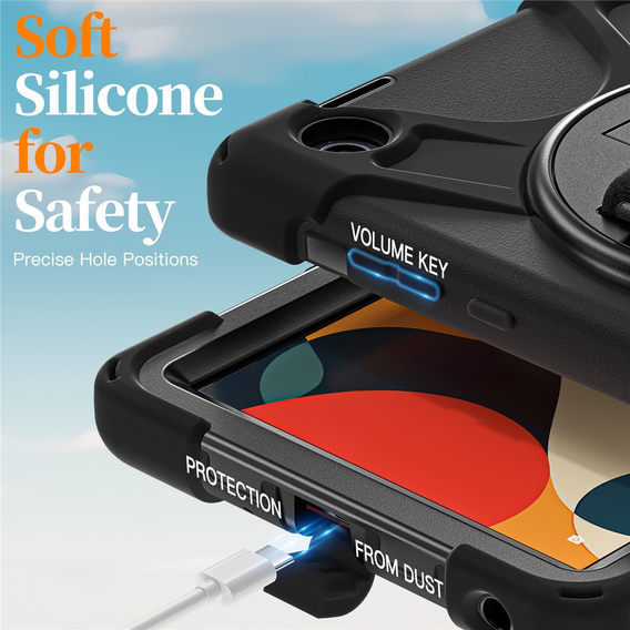 Armoured case with stand and shoulder strap for Lenovo Tab One