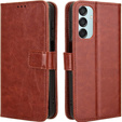 Flip case for Samsung Galaxy M15 5G, Crazy Horse Wallet, brown