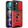 Case for Infinix Hot 50 Pro+ 4G, CamShield Slide, red