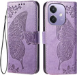 Flip case for Oppo A40 / Oppo A40m, Butterfly, purple
