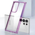 Case for Samsung Galaxy S23 Ultra, Fusion Hybrid, transparent / purple