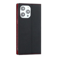 Flip case for iPhone 15 Pro Max, Litchi Skin Grain, black