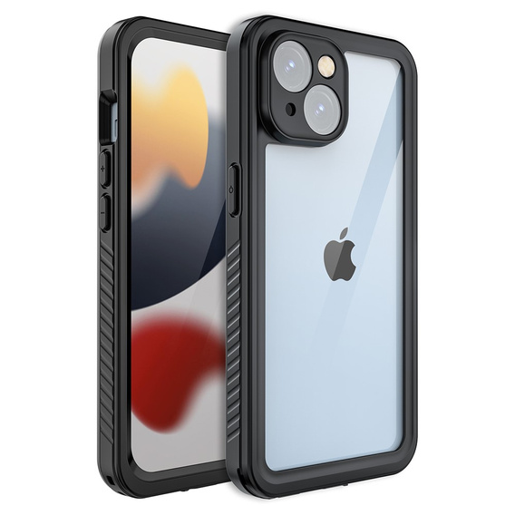 IP68 Waterproof Case for iPhone 15, Redpepper, black