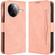 Flip case for Xiaomi Poco F7 Pro, Card Slot, pink