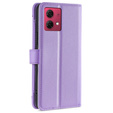 Flip case for Motorola Moto G84 5G, Wallet Zipper Pocket, purple