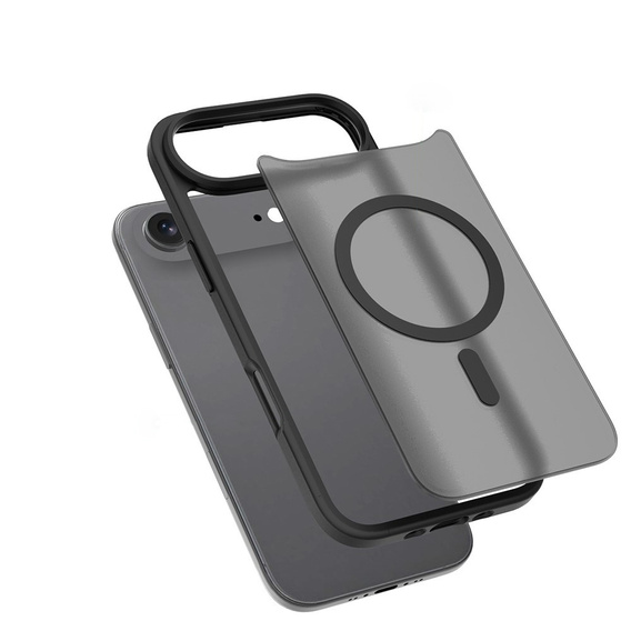 Matt Case for iPhone Air, for MagSafe, translucent black