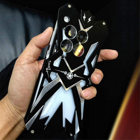 Armored case for OnePlus 12 5G, Aluminum Alloy, black