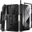 Case for Samsung Galaxy Z Fold6 5G, Tongate MECH Series with stand, black
