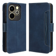 Flip case for Infinix Hot 40i, Card Slot, dark blue