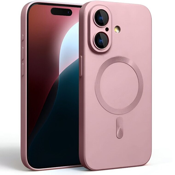 Case for iPhone 16 Plus, ColorMag, for MagSafe, pink