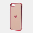 Case for iPhone 7/8/SE 2020/SE 2022, Electro heart, pink rose gold