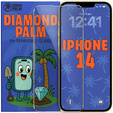 Diamond Palm Tempered Glass for iPhone 14