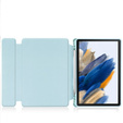 Keyboard case for Samsung Galaxy Tab A9+, Rotary 360° Leather, light blue