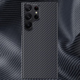 Case for Samsung Galaxy S23 Ultra, Aramid Fiber Cover, black