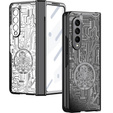 Case for Samsung Galaxy Z Fold 4 5G, Mechanical Legend, black