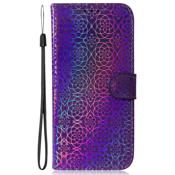 Flip case for Oppo A17, Wallet mandala, purple